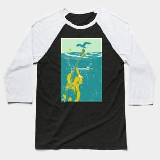 SINKING CELLO (blue) Baseball T-Shirt